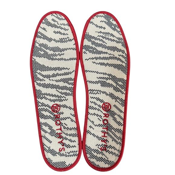 Rothys The Original Slip On City Sneakers Maritime Blue Tiger Print Retired 10‎ - Picture 7 of 12